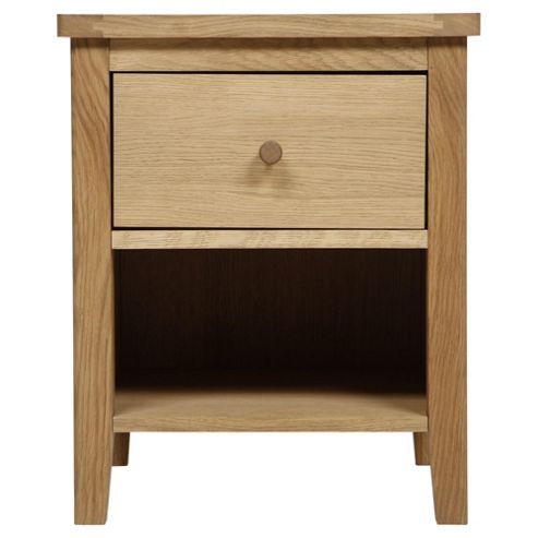 Image of Ruskin Bedside, Solid Oak