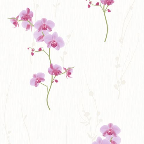 Image of Muriva Orchid Wallpaper - Pink