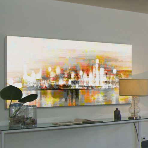 Image of Parvez Taj Hong Kong Canvas Wall Art - 25 Cm H X 76 Cm W X 5 Cm D