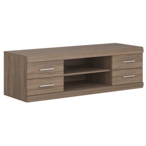 Image of Ultimum Park Lane Champagne Oak Tv Stand
