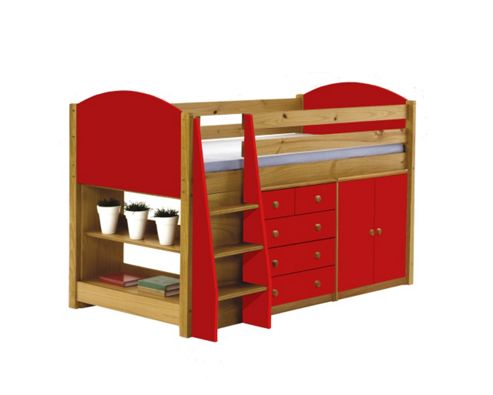 Image of Verona Mid Sleeper Set 2 Antique With Red Details