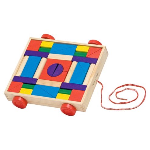 Image of Melissa & Doug Unit Blocks On Wheels