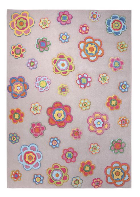 Image of Esprit Back To Flower Power Tufted Rug - 120 Cm X 180 Cm (3 Ft 11 In X 5 Ft 11 In)