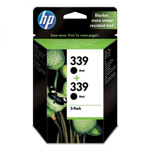 Image of Hp 339 2-pack Inkjet Print Cartridges - Black
