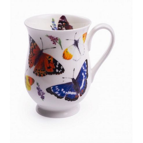 Image of Roy Kirkham Single Bone China Butterfly Garden Eleanor Mug