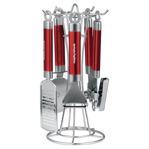 Image of Morphy Richards 4 Piece Gadget Set, Red