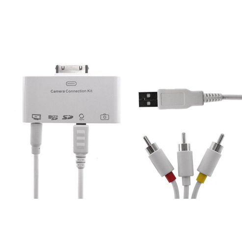 Image of Kitsound Ekit Ipad Camera Connection Kit - White