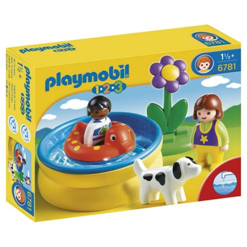 Image of Playmobil Children With Paddling Pool