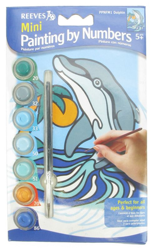 Image of Mini Paint By Numbers - Dolphin