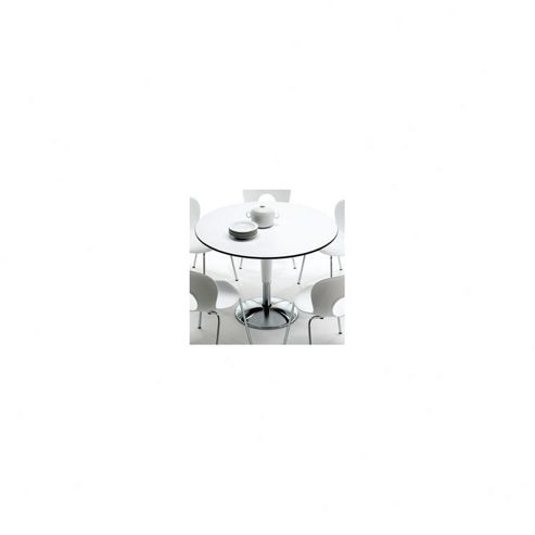 Image of Rexite Zanziplano Round Table In White Top - 110cm
