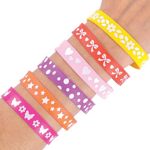 Image of Funky Wrist Bands (pack Of 12)