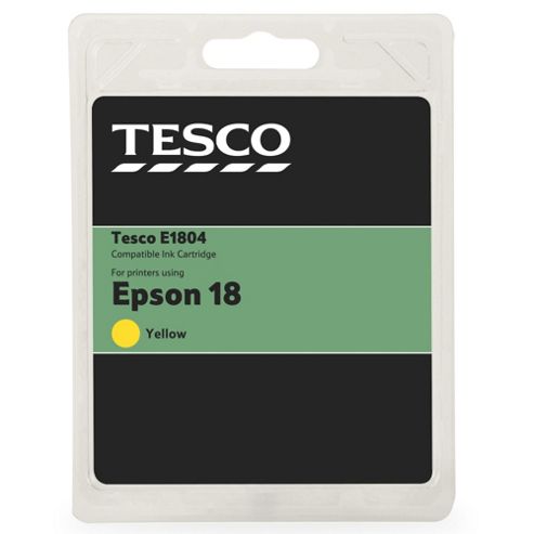 Image of Tesco (epson T1804) Printer Ink Cartridge - Yellow