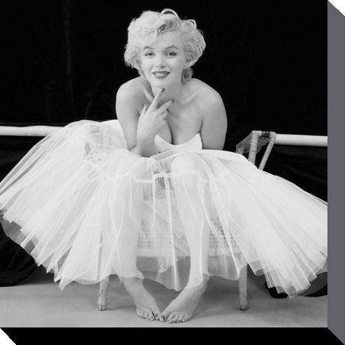 Image of Marilyn Monroe Ballerina Canvas Print