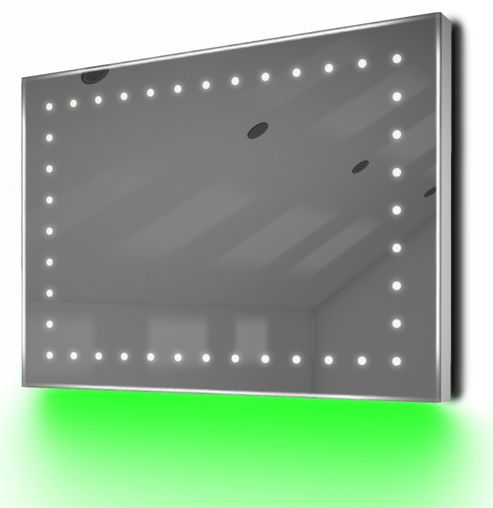 Image of Ambient Ultra-slim Led Bathroom Mirror With Demister Pad & Sensor K164g
