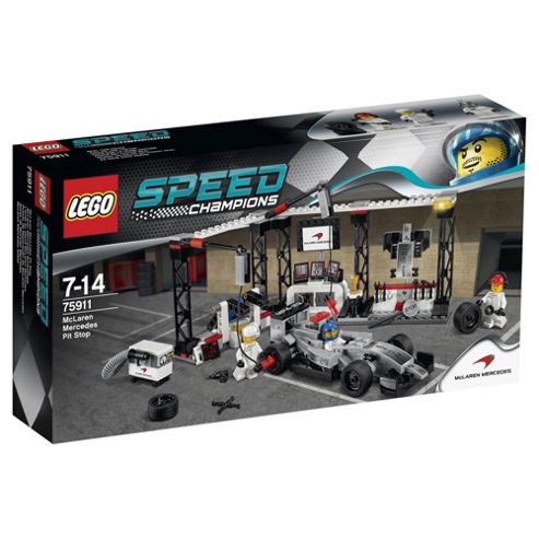 Image of Lego Speed Champ Mclaren Mercedes Pit Stop 75911