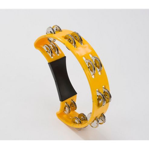 Image of Percussion Plus Half Moon Tambourine - Yellow