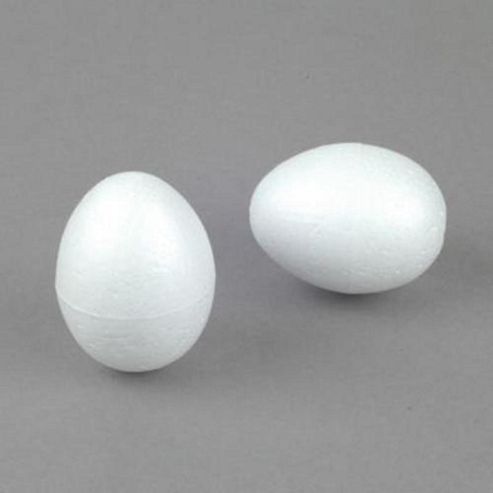 Image of Polystyrene Eggs 60mm 2 Pk