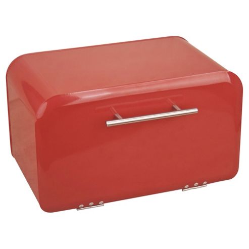 Image of Retro Bread Bin, Red