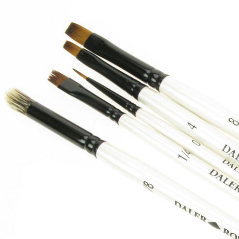 Image of Daler Simply All Purpose Brush Set - Blue Wallet 28