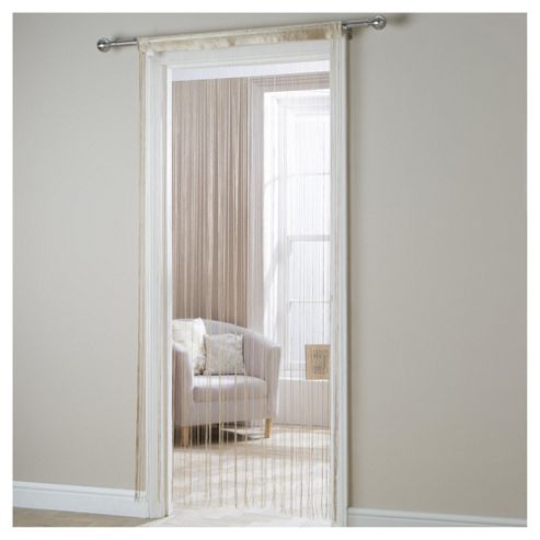 Image of Plain String Curtain W90xl200cm - Cream