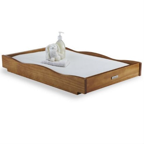 Image of Izziwotnot Bailey Sleigh Cot Top Changer (oak)