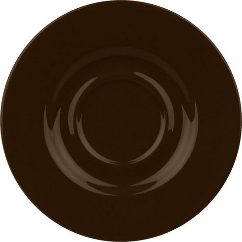 Image of Waechtersbach Fun Factory Breakfast Saucer In Chocolate (set Of 4)
