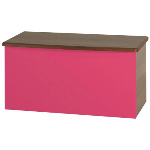 Image of Welcome Furniture Knightsbridge Blanket Box - Oak - Aubergine