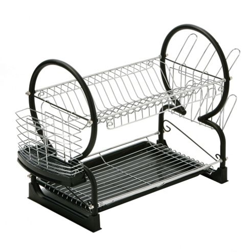 Image of Premier Housewares 56 Cm 2 Tier Dish Drainer With Tray