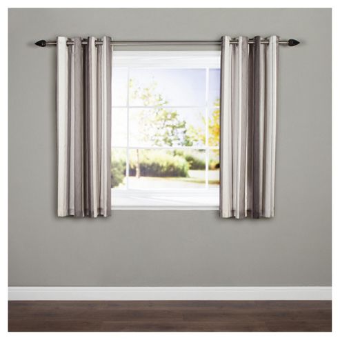 Image of Whitworth Lined Eyelet Curtains W117xl137cm (46x54") - - Charcoal