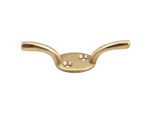 Image of Basic 3843 Cleat Hook Brass 75mm