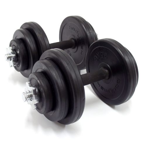 Image of Bodymax Deluxe 20kg Rubber Dumbbell Kit