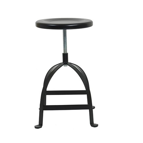 Image of Black Industrial Machinist Swivel Stool