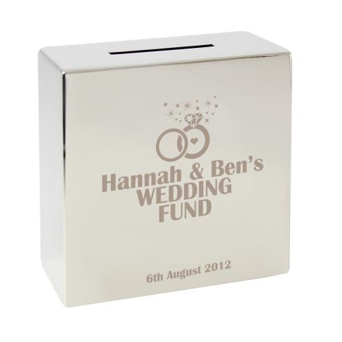 Image of Personalised Engagement Wedding Fund Money Box