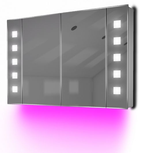 Image of Ambient Audio Demist Bathroom Cabinet With Bluetooth, Shaver & Sensor K74paud