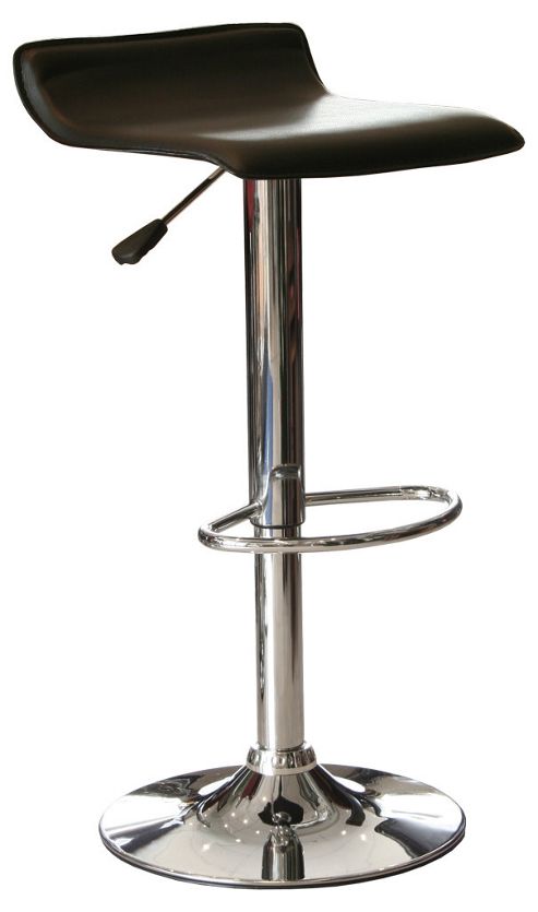 Image of Home Essence Oblate 60cm Barstool - Black