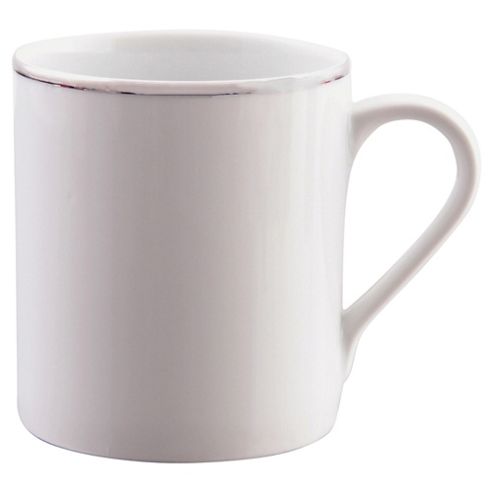 Image of Tiffany Platinum Rim Mug, Porcelain