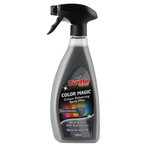 Image of Turtle Wax Color Magic Spray Wax, Dark Grey 500ml