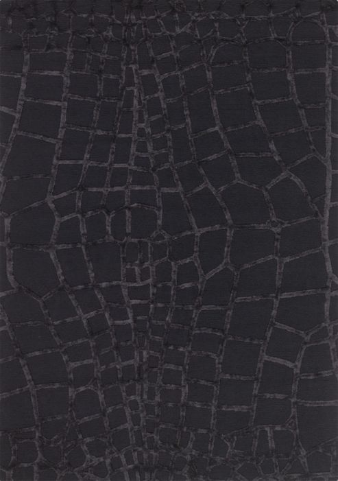 Image of Angelo Harmony Black Knotted Rug - 240cm H X 170cm W (7 Ft 10.5 In X 5 Ft 7 In)