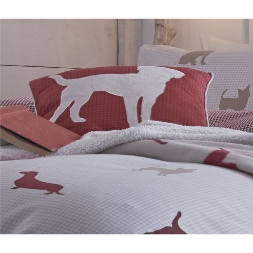 Image of Catherine Lansfield Home Cosy Corner Multi Coloured Hounds Cushion Cover