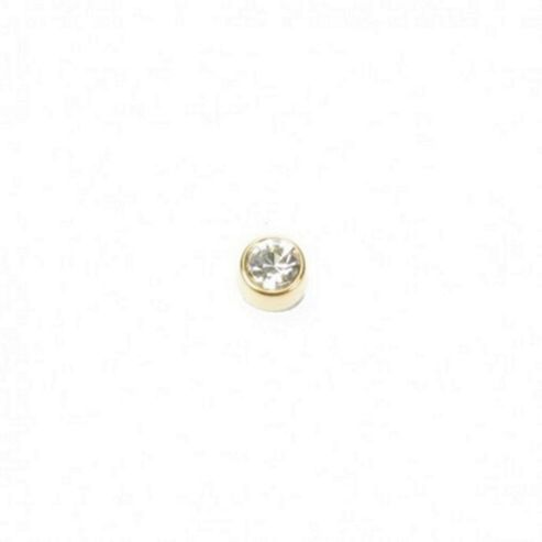 Image of Dill Buttons 10mm Bling Diamante Gold