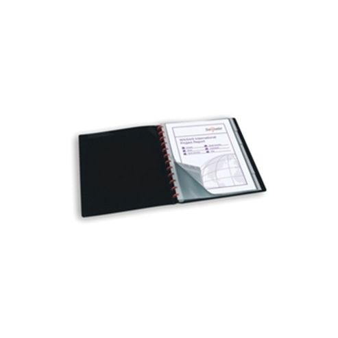 Image of Snopake Reorganiser Display Book A4 40-pocket Black 12300