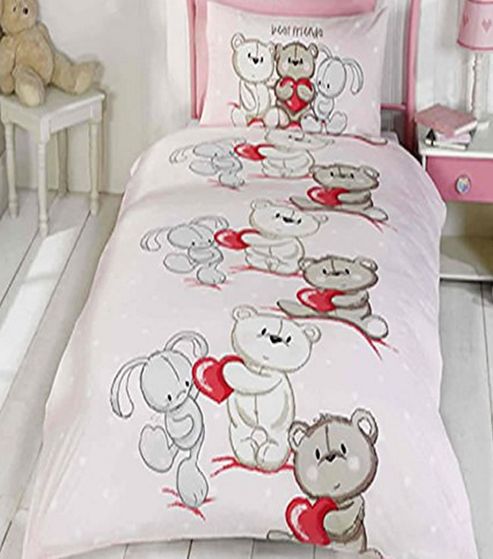 Image of Best Friends, Beautiful Bear Single Bedding Set