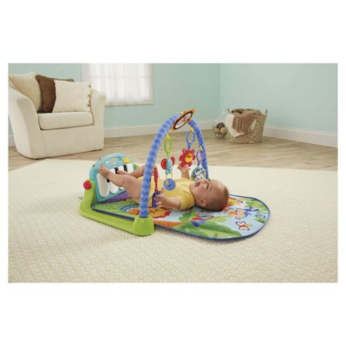 Image of Fisher-price Kick & Play Piano Baby Gym, Blue