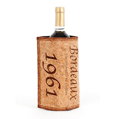Image of Cork Sleeve Wine Bottle Cooler Chill Sleeve Wrap