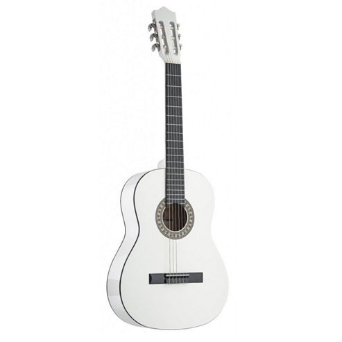 Image of Rocket C542 Full Size Classical Spanish Guitar - White