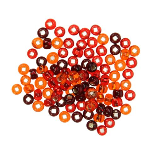 Image of Czech Seed Bead 6/0 S/l Red Mix