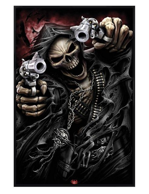 Image of Spiral Gloss Black Framed Assassin Poster