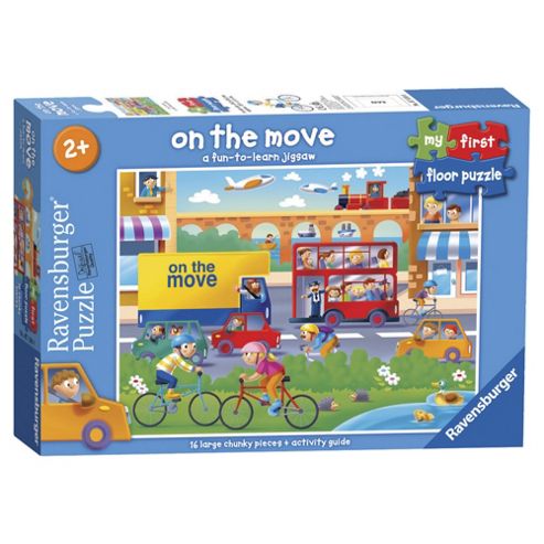 Image of Ravensburger My First Floor Puzzle Transport- 16 Piece Puzzle