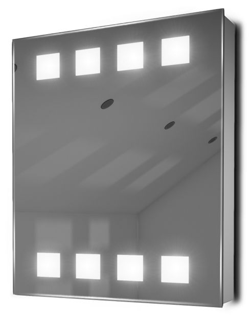 Image of Ambient Demist Bathroom Cabinet With Sensor & Internal Shaver Socket K77w