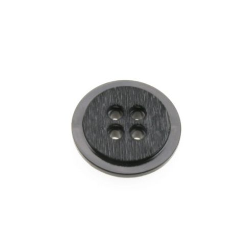 Image of Dill Buttons 30mm Round Rebate Black